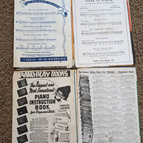 Lot 13 Music Sheets W/Movie Music Hatari John Wayne; Dolly Sisters Betty Grable - Picture 8 of 10